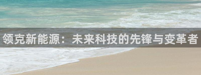 华视娱乐摩根王琛：领克新能源：未来科技的