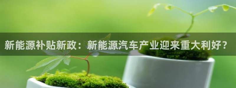 摩根娱乐宝怎么提现:新能源补贴新政:新能源汽车产业迎来重大利